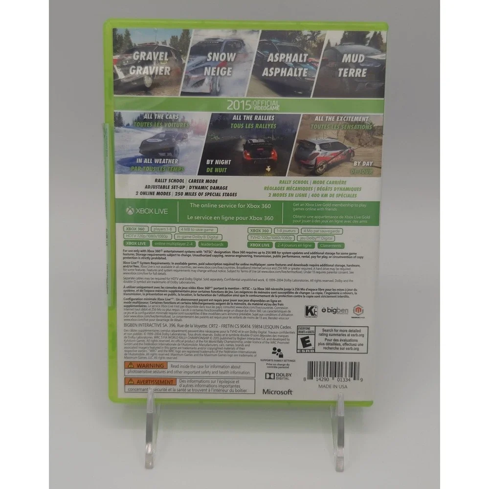 WRC 5: FIA World Rally Championship (2015) - Microsoft Xbox 360 - CIB & Tested